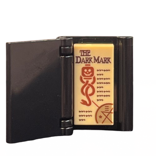 Minifigure, Utensil Harry Potter 'The Dark Mark' Spellbook, Part# (24324 + 3069pb1016 + 24093) Part LEGO® Black