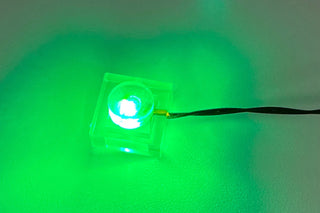 1x1 LED Light-up Plate, USB Powered, LS1x1 Custom Parts United Brick Co® Green