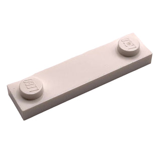 Plate, Modified 1x4 with 2 Studs without Groove, Part# 92593 Part LEGO® White