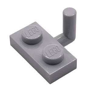 Plate, Modified 1x2 with Bar Arm Up (Horizontal Arm 5mm), Part# 4623b Part LEGO® Light Bluish Gray