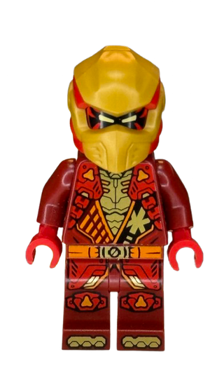 Kai - Dragons Rising, Tunic with Shoulder Armor, Red and Pearl Gold Head Wrap, njo0925 Minifigure LEGO®