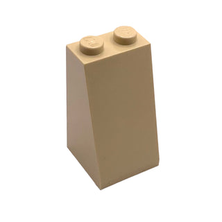 Slope 75 2x2x3 - Solid Studs, Part# 3684c Part LEGO® Tan 1 Part
