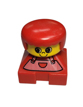 Duplo Figure Brick, Red Overalls, 2327pb16 Minifigure LEGO®
