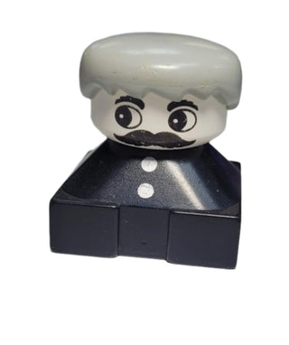 Duplo Figure Brick, Moustache, 2327pb29 Minifigure LEGO®