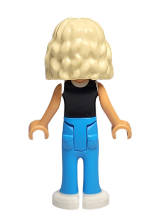 Nova - Black and White Shirt with Video Game Controller, Sand Blue Trousers with Cuffs, Dark Turquoise Shoes, frnd604 Minifigure LEGO®