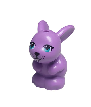 Bunny/Rabbit Sitting with Metallic Pink Tongue, 34050pb03 LEGO® Animals LEGO®