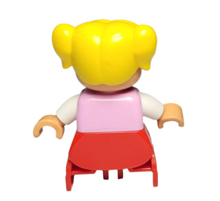 Duplo Girl, Bright Pink Top with Flower, 47205pb053 Minifigure LEGO®
