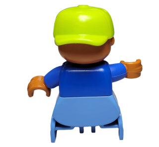 Duplo Boy, Lime Cap, 'Skate' top, 47205pb014 Minifigure LEGO®