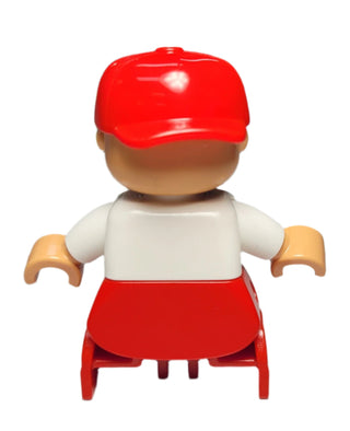 Duplo Boy, Red Cap, 'Skate' Shirt, 47205pb012 Minifigure LEGO®