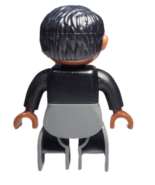 Duplo, Male, Black Top with Buttons - 47394pb071 Minifigure LEGO®