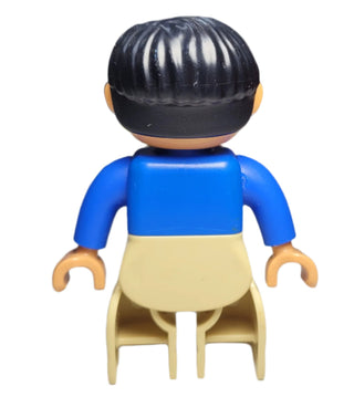 Duplo, Male, Black Vest - 47394pb078 Minifigure LEGO®