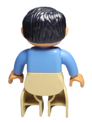 Duplo, Male, Med Blue Shirt, 47394pb159 Minifigure LEGO®