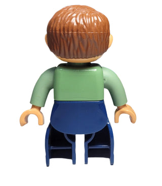 Duplo, Male, Sand Green Top - 47394pb036 Minifigure LEGO®
