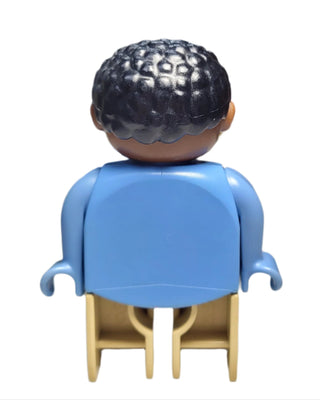 Duplo, Male, Black Curly Hair - 4555pb034 Minifigure LEGO®