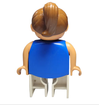 Duplo, Female, Blue Striped Top - 4555pb007 Minifigure LEGO®