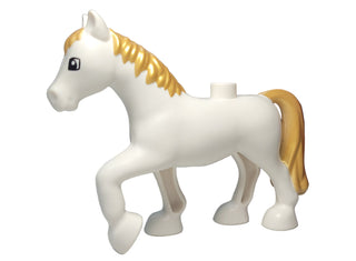 Duplo Horse with Gold Mane and Tail, 3426pb02 LEGO® Animals LEGO®