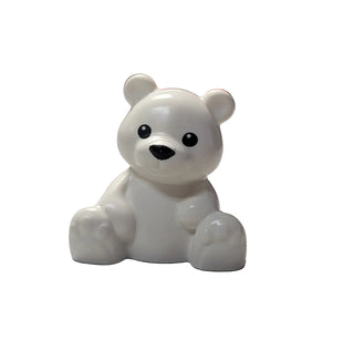 Duplo Bear Baby Cub (Teddy Bear), 49989pb02 LEGO® Animals LEGO® White