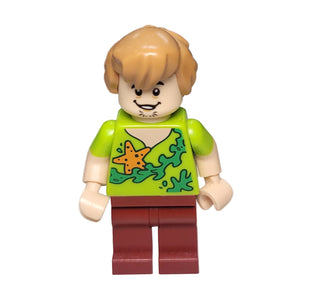 Shaggy Rogers - Seaweed and Starfish Shirt, scd012, Scooby-Doo Minifigure LEGO®