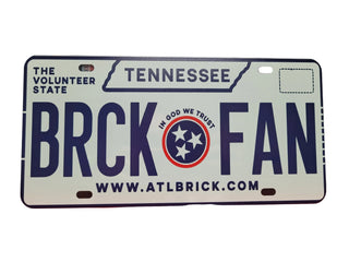 BRCK FAN Replica Tennessee License Plate