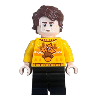 Cedric Diggory - Bright Light Orange Holiday Sweater, hp596 - LEGO® Harry Potter Minifigure