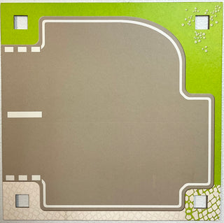 Paper Playmat Friends Heartlake City, Double-Sided, Road End with Parking Lot / Beach with Boardwalk, Part# 6199600