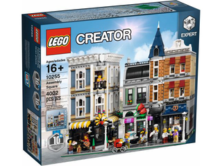 LEGO Creator Assembly Square set 10255 box, ages 16+, 4002 pieces.