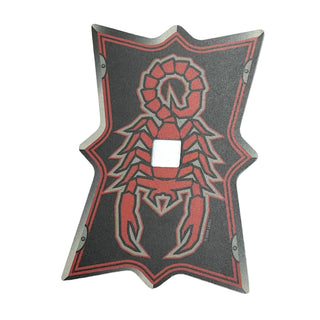 Plastic Shield (Undetermined Type) for Large Figures with Knights Kingdom Vladek Scorpion Pattern, Part# 48141 Part LEGO®