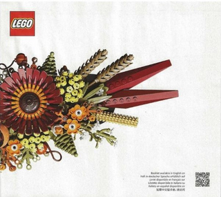10314-Dried Flower Centrepiece - INSTRUCTIONS ONLY Instructions LEGO® Slightly Used Book 1