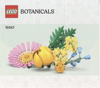 10347 - Petite Sunny Bouquet - INSTRUCTIONS ONLY Instructions LEGO® Slightly Used Book 2