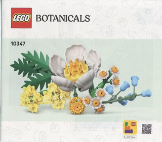 10347 - Petite Sunny Bouquet - INSTRUCTIONS ONLY Instructions LEGO® Slightly Used Book 1
