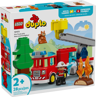 10473 - Fire Truck with Hose and Firefighter - EMPTY BOX ONLY