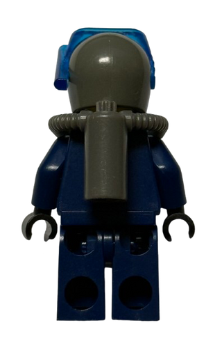 Dash - Mission Deep Sea, Trans-Dark Blue Scuba Mask, Black Flippers, alp017a - LEGO® Alpha Team Minifigure