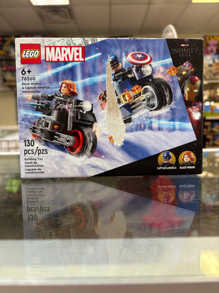 Black Widow & Captain America Motorcycles - 76260 Building Kit LEGO®   