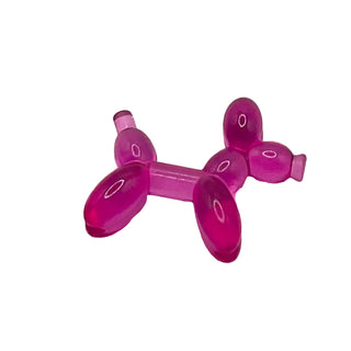 Minifigure, Utensil Balloon Dog, Part# 35692 Part LEGO® Trans-Dark Pink