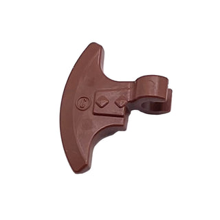 Minifigure, Weapon Axe Head with Clip, Part# 53454 Part LEGO® Reddish Brown