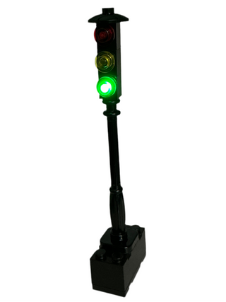 LED Changing Traffic Light on Battery, ACD-T Custom Parts United Brick Co®