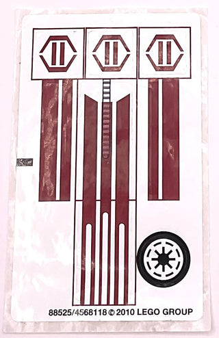 Sticker Sheet for Set Freeco Speeder, 8085 - (88525/4568118), Part# 8085stk01 Part LEGO® Complete