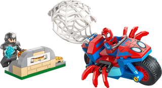 Spidey on his Motorcycle vs. Rhino, 11206 - LEGO® Marvel Set Building Kit LEGO®