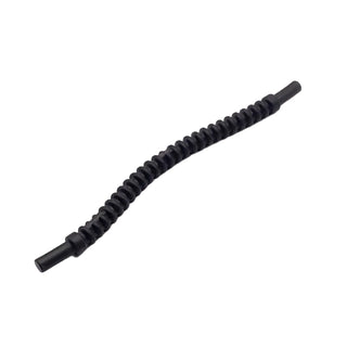 Hose, Flexible Ribbed with 8mm Ends 10L / 8.0cm, Part# 27328 Part LEGO® Black