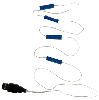 Daisy-Chained 1x4 LED Light-up Plates, USB Powered, LB1x4C Custom Parts United Brick Co®