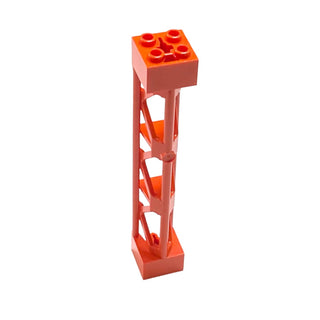 Support 2x2x10 Girder Triangular Vertical Type 4, Part# 95347 Part LEGO® Reddish Orange 1 Part 