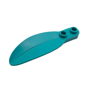 Plant Plate, Round 1 x 2 with Rounded Leaf, Part# 3565 Part LEGO® Dark Turquoise