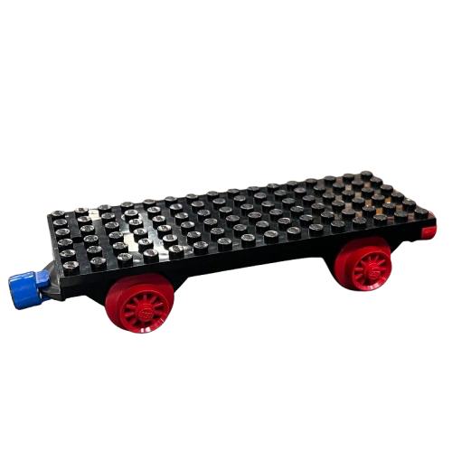 Train Base 6 x 16 Type I with Wheels and Red and Blue Magnets, Part# 7 ...
