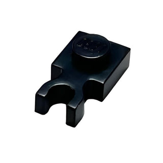 Plate, Modified 1x1 with U Clip Thick (Vertical Clip), Part# 4085c Part LEGO® Black  