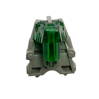 Bionicle Head Connector Block 3 x 4 x 1 2/3 with Trans-Green Eye / Brain Stalk, Part# 32553c01