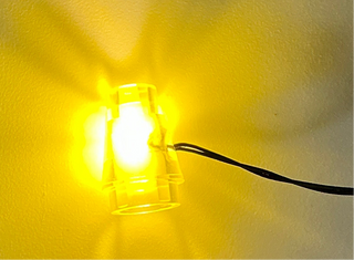1x1 LED Light-Up Cone, DIY System, LCON-DC Custom Parts United Brick Co® Yellow