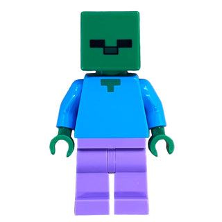 Zombie, Medium Lavender Legs, min245 - LEGO® Minecraft Minifigure