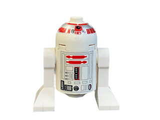 Astromech Droid, R5-D4 - Dome Head with Long Red Stripes, sw0029a Minifigure LEGO®