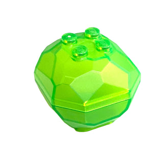 Rock Boulder, Part# 30294c01 Part LEGO® Trans-Bright Green