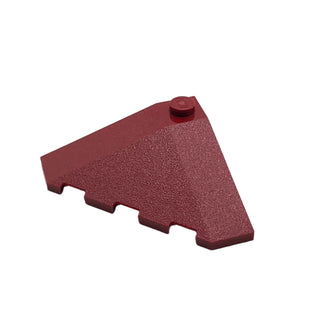 Wedge 4 x 4 (Slope 18 Corner), Part# 43708 Part LEGO® Dark Red